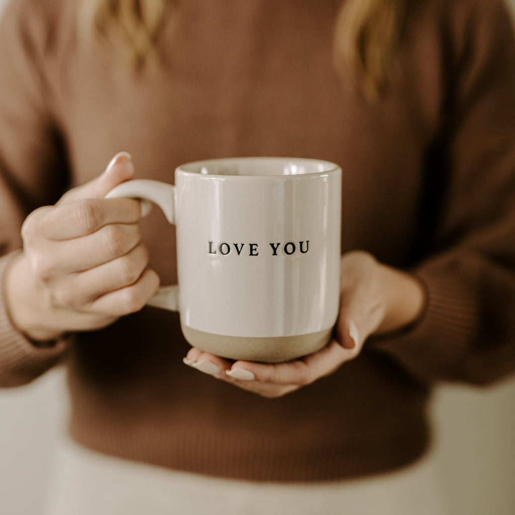 Love You Stoneware Coffee Mug - Currency Coffee Co