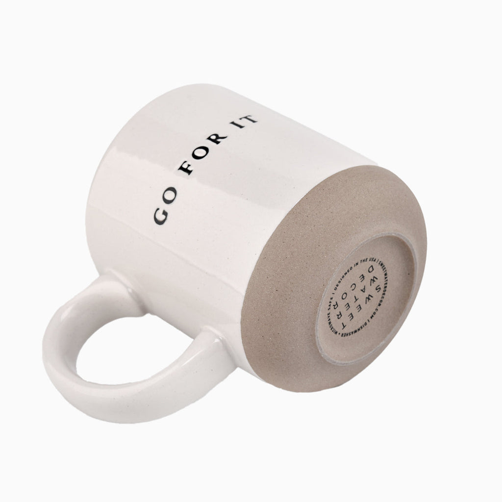 Go For It Stoneware Coffee Mug - Currency Coffee Co