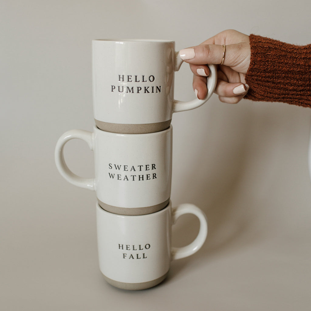 Hello Fall Stoneware Coffee Mug - Currency Coffee Co