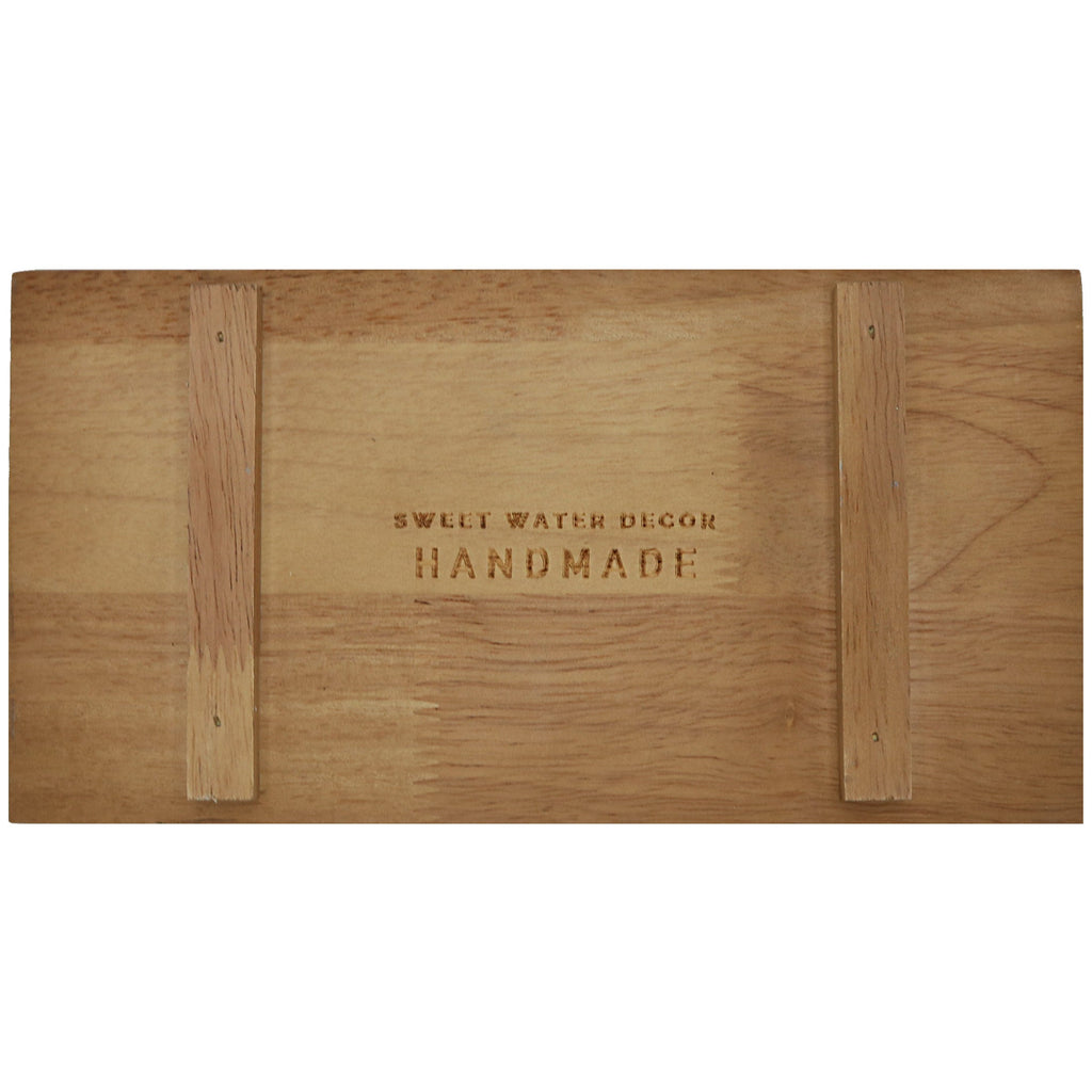 Natural Rectangular Wood Tray - Currency Coffee Co