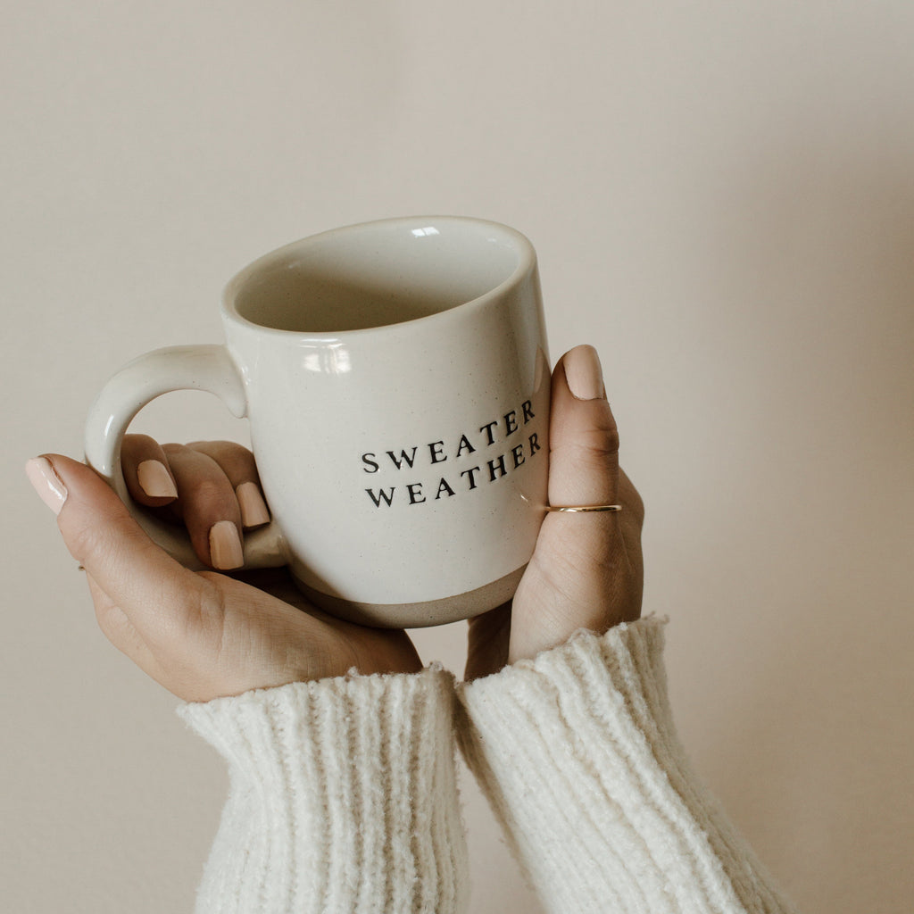 Sweater Weather Stoneware Coffee Mug - Currency Coffee Co