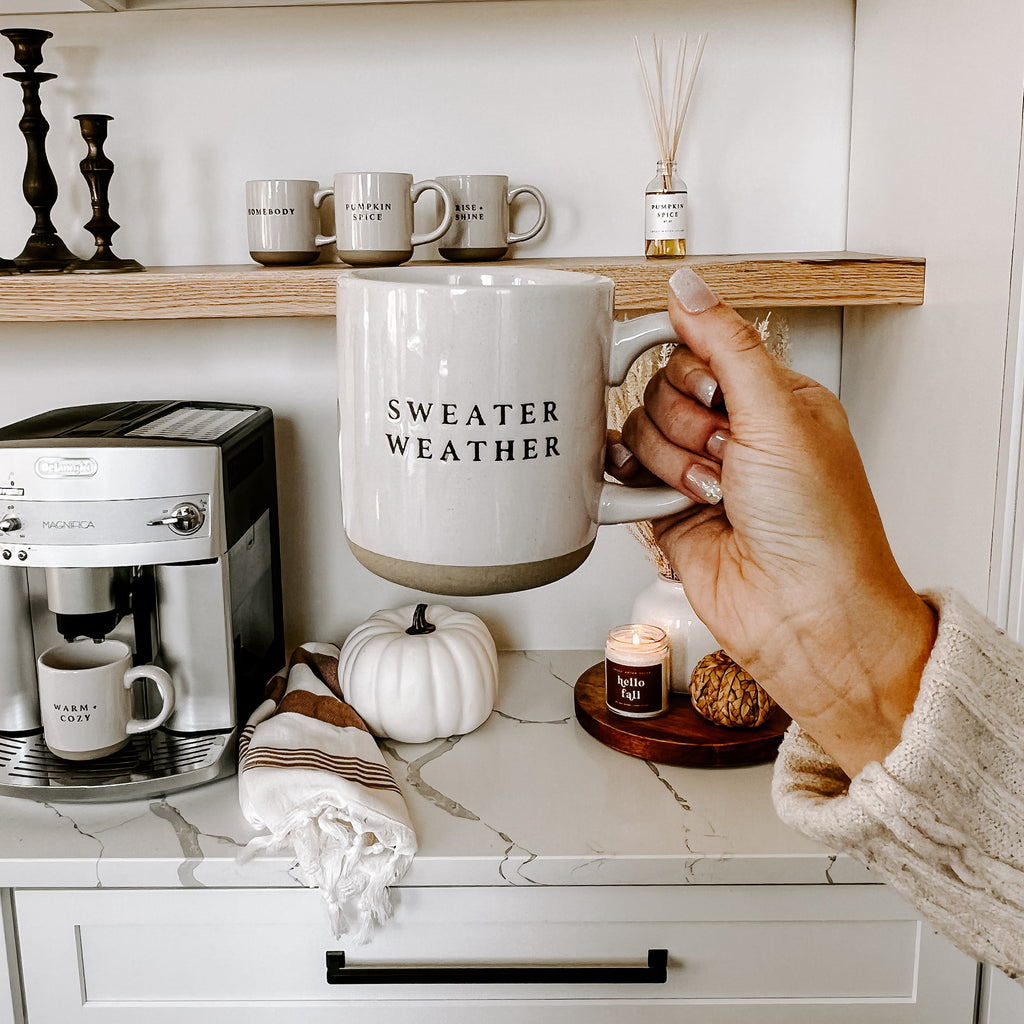 Sweater Weather Stoneware Coffee Mug - Currency Coffee Co
