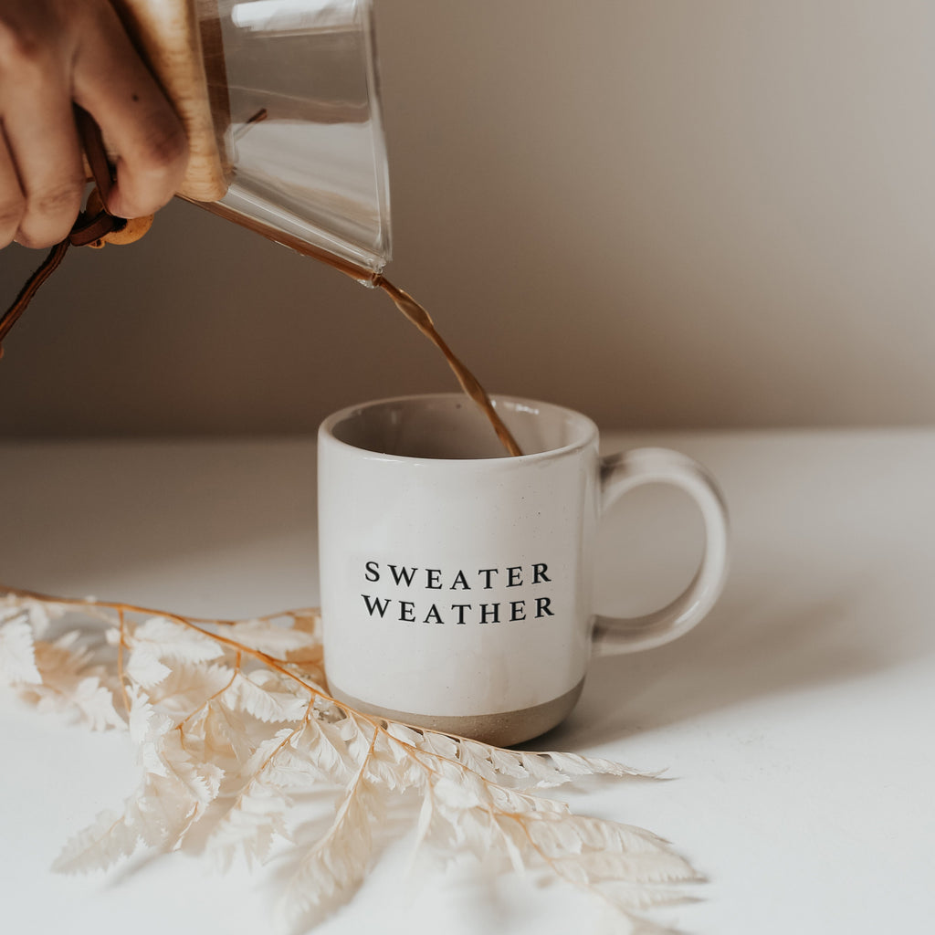 Sweater Weather Stoneware Coffee Mug - Currency Coffee Co