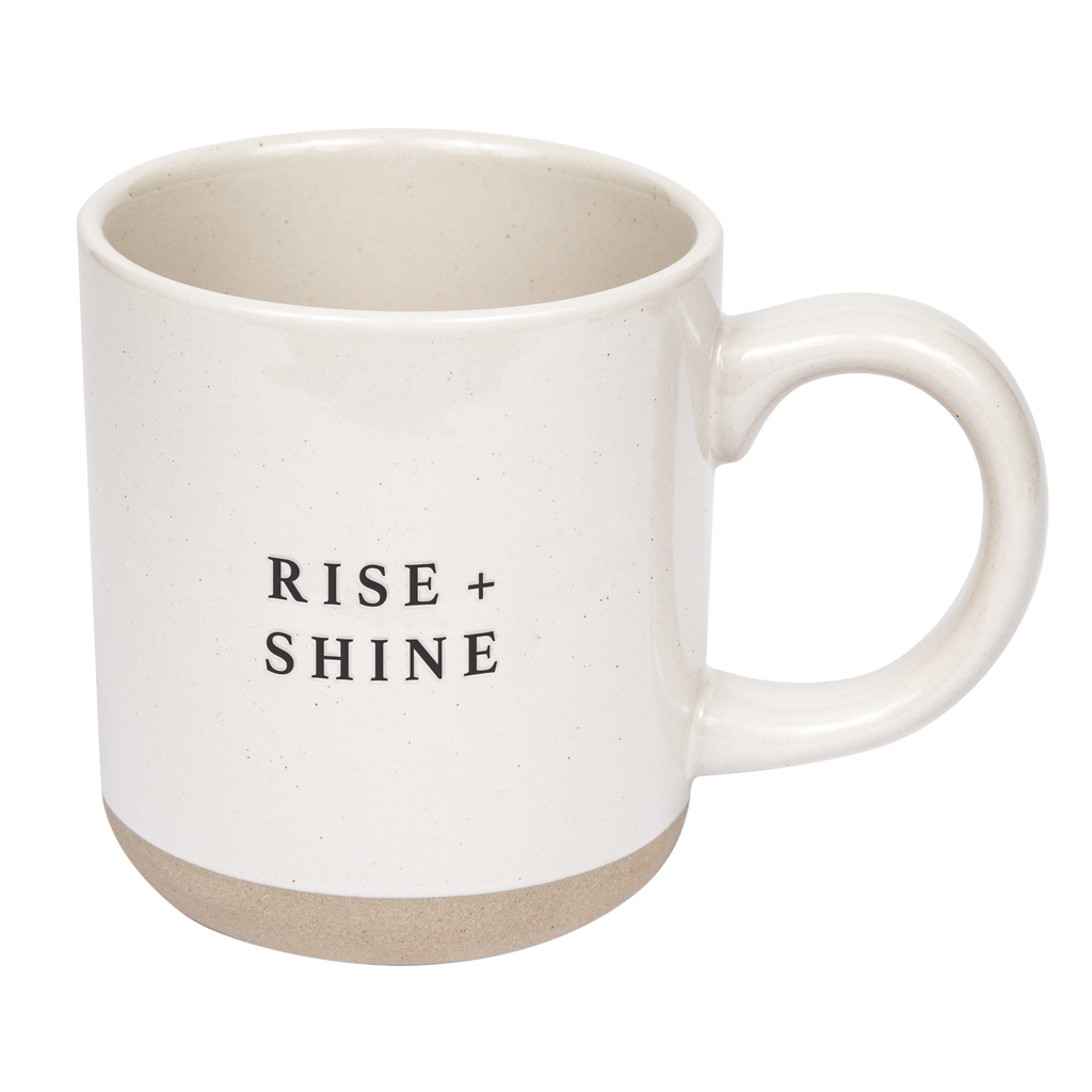 Rise and Shine Stoneware Coffee Mug - Currency Coffee Co