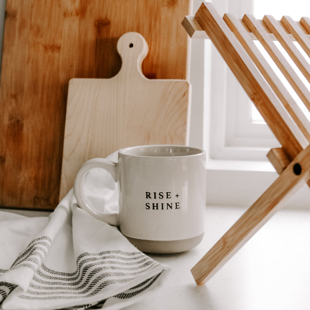 Rise and Shine Stoneware Coffee Mug - Currency Coffee Co