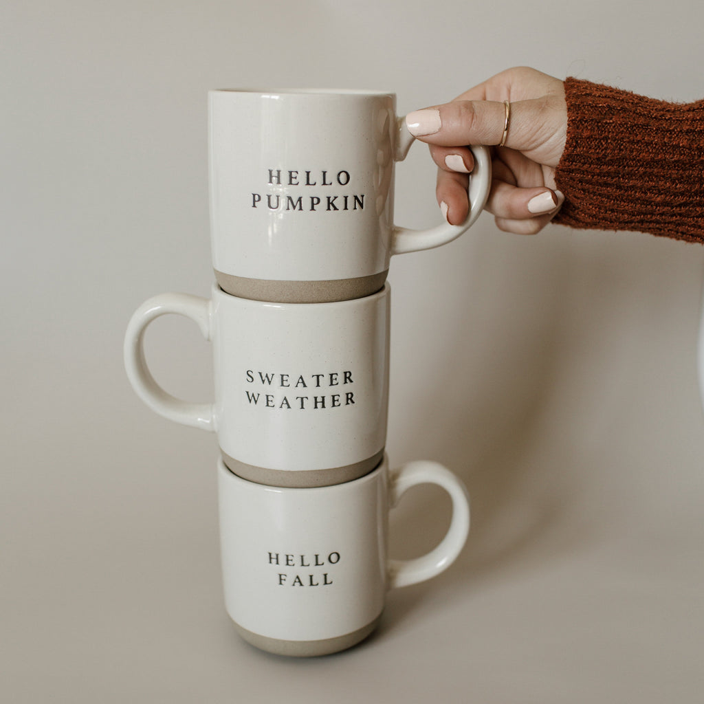 Sweater Weather Stoneware Coffee Mug - Currency Coffee Co