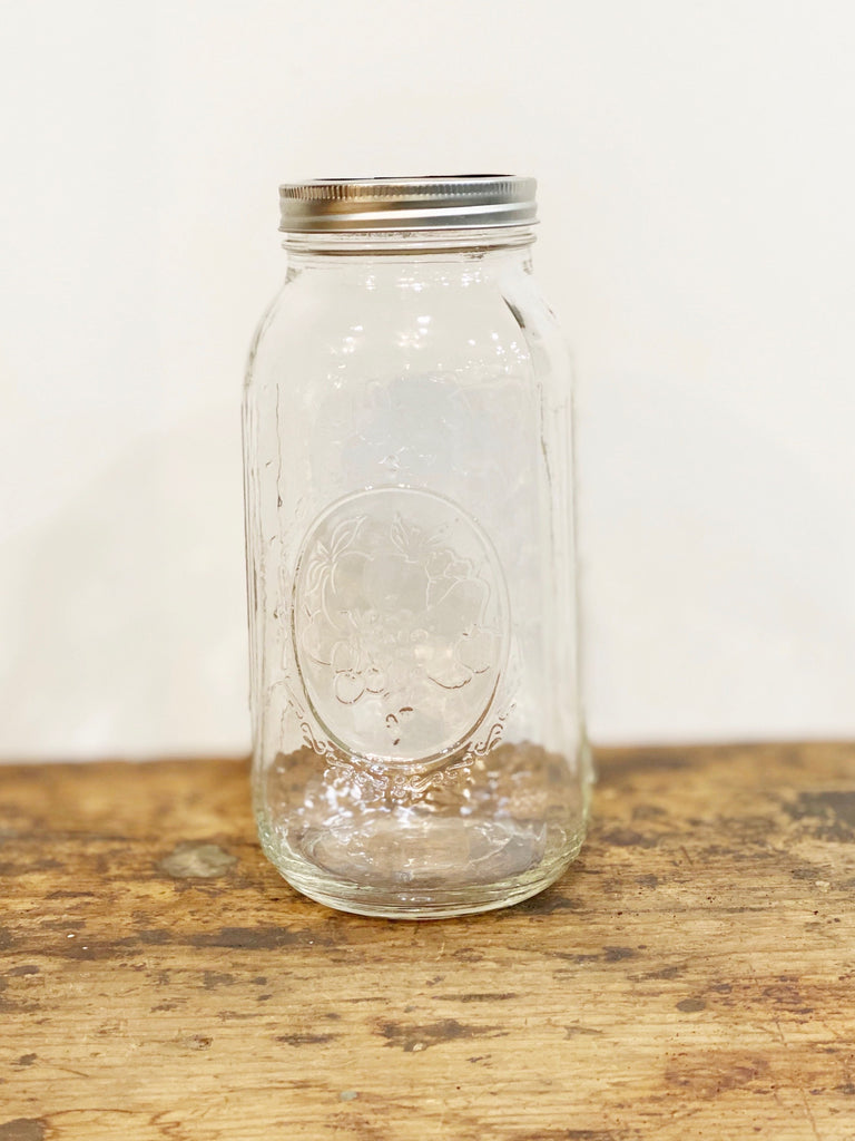 Glass Mason Jar (half gallon) - Currency Coffee Co